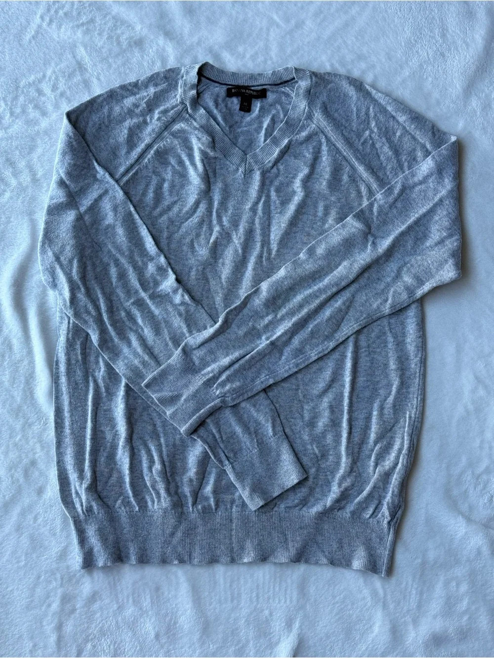 Banana Republic Light Blue V-Neck Sweater